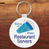 Uitzoeken voor restaurantservers sleutelhanger (Voorkant)