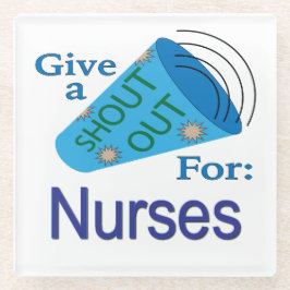 Uitzoeken voor verpleegkundigen glazen onderzetter