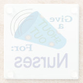 Uitzoeken voor verpleegkundigen glazen onderzetter (Achterkant)