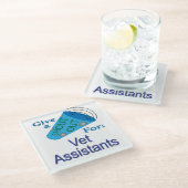 Uitzoeken voor Vet Assistants Glazen Onderzetter (Schuin)