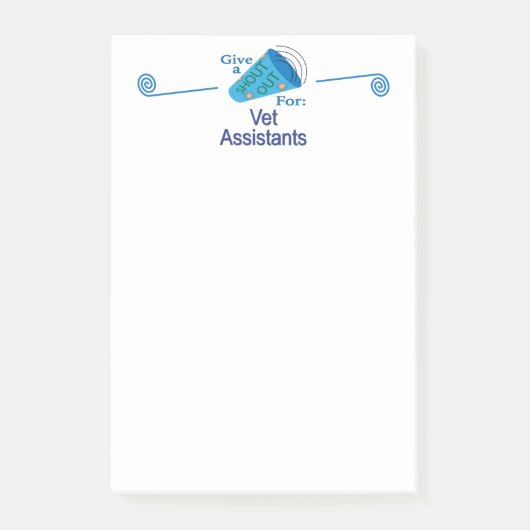 Uitzoeken voor Vet Assistants Post-it® Notes (Voorkant)
