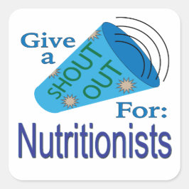 Uitzoeken voor voedingsdeskundigen vierkante sticker