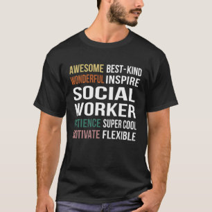 Uitzondering voor maatschappelijk werkers t-shirt