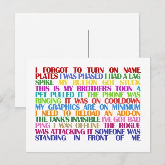 Uitzonderingen bij teruggave van oorlogstuig briefkaart (Voorkant / Achterkant)