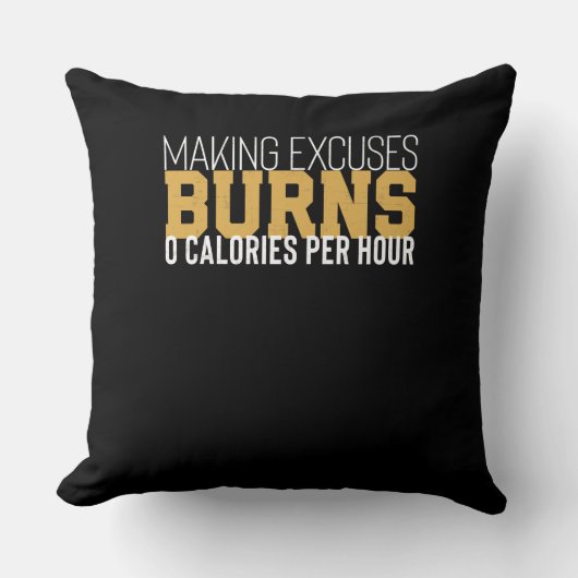 Uitzonderingen branden op nul Motivatie Kussen (Voorkant)