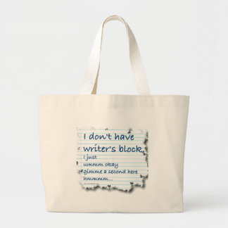 Uitzonderingen door schrijvers blokkeren grote tote bag