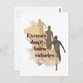 Uitzonderingen Inspirerend Fitness van calorieën Briefkaart (Voorkant / Achterkant)