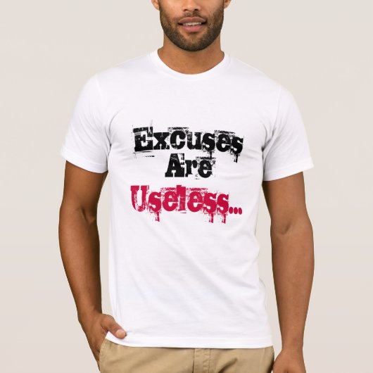"Uitzonderingen zijn nutteloos" Motivatie T-shirt (Voorkant)