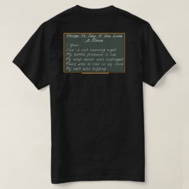 Uitzonderingslijst T-shirt