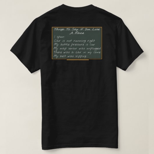 Uitzonderingslijst T-shirt (Design achterkant)