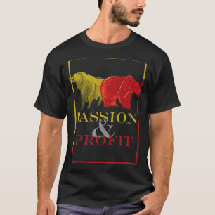 Uitzonderingsmarkt voor beer en aandelen t-shirt