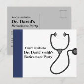 Uitzonderingsuitnodiging voor artsen uitnodiging briefkaart (Voorkant / Achterkant)