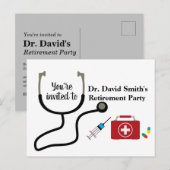 Uitzonderingsuitnodiging voor artsen uitnodiging briefkaart (Voorkant / Achterkant)