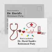 Uitzonderingsuitnodiging voor artsen uitnodiging briefkaart (Voorkant / Achterkant)