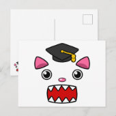 Uitzonderlijk Afstuderen kat Briefkaart (Voorkant / Achterkant)