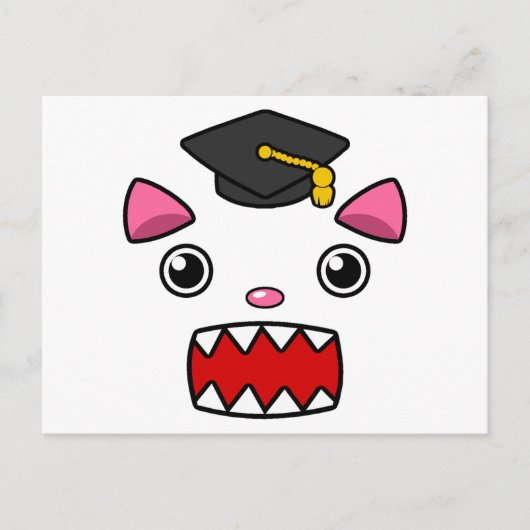 Uitzonderlijk Afstuderen kat Briefkaart (Voorkant)