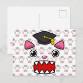 Uitzonderlijk Afstuderen kat Briefkaart (Voorkant / Achterkant)