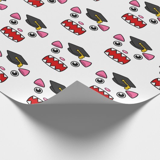 Uitzonderlijk Afstuderen kat Cadeaupapier (Hoek)