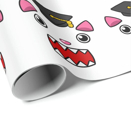 Uitzonderlijk Afstuderen kat Cadeaupapier (Rol Hoek)