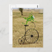 Uitzonderlijk kikker op een bijenkooi briefkaart (Voorkant / Achterkant)