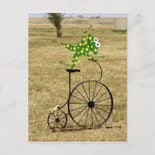 Uitzonderlijk kikker op een bijenkooi briefkaart (Voorkant)