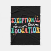 Uitzonderlijk onderwijs Dream Team Speed ESE Teach Fleece Deken (Voorkant)