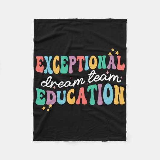 Uitzonderlijk onderwijs Dream Team Speed ESE Teach Fleece Deken (Voorkant)