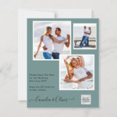 UITZONDERLIJK PRIJS Huwelijksuitnodiging Bewaar Da (Voorkant)