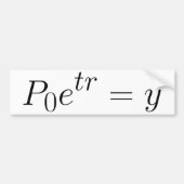 Uitzonderlijk recht bumpersticker (Voorkant)