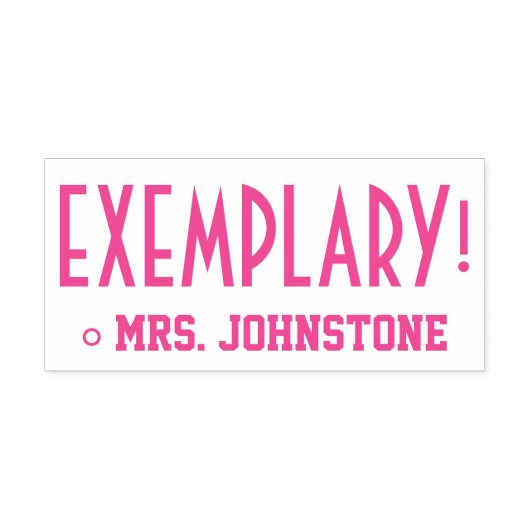 "UITZONDERLIJK!" Rubberstempel Zelfinktende Stempel (Design)