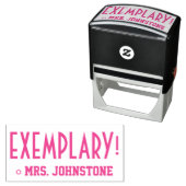 "UITZONDERLIJK!" Rubberstempel Zelfinktende Stempel (In situ)