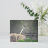 Uitzonderlijk Sword Fantasy Persoonlijk Briefkaart (Staand voorkant)