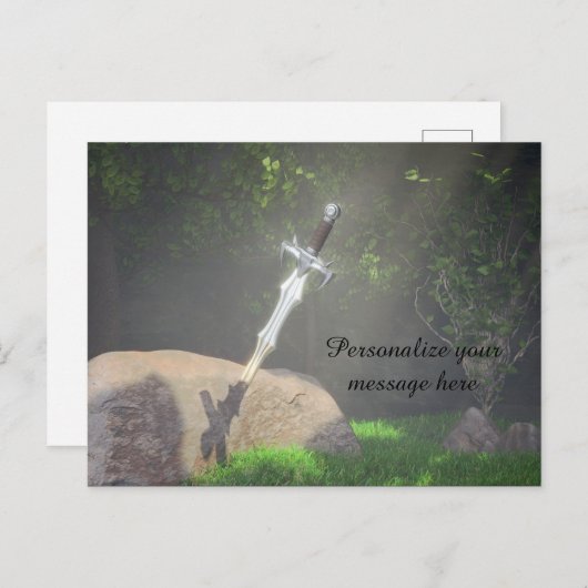 Uitzonderlijk Sword Fantasy Persoonlijk Briefkaart (Voorkant / Achterkant)