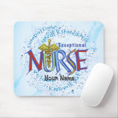 Uitzonderlijk verpleegkundig motto muismat (Met muis)