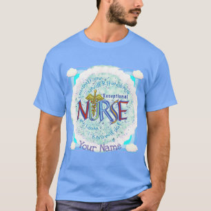 Uitzonderlijk verpleegkundig motto t-shirt