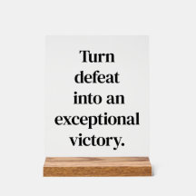 Uitzonderlijk Victory Acryl teken