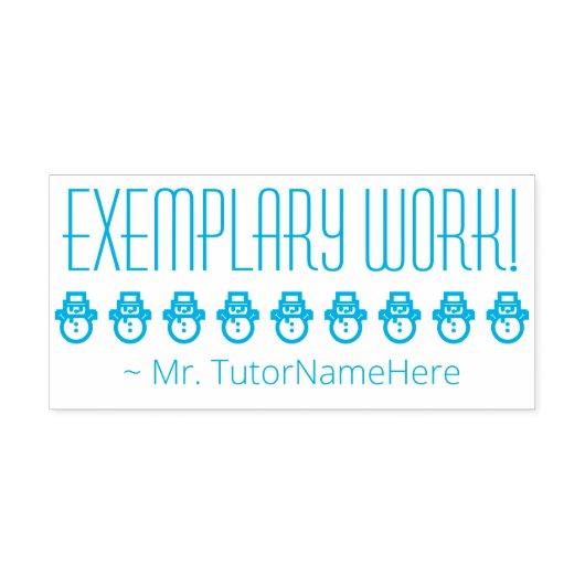 "UITZONDERLIJK WERK!" Bevestiging Rubberstempel Zelfinktende Stempel (Design)