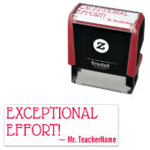 "UITZONDERLIJKE INSPANNING!" Rubberstempel Zelfinktende Stempel (In situ)