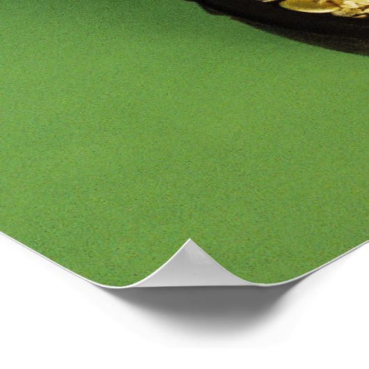 Uitzonderlijke leprechaun met pot goud poster (Hoek)