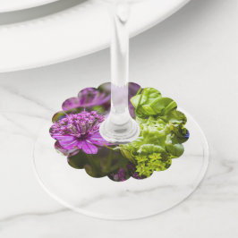 Uitzonderlijke magie van bloesems #1 wijnglaslabel