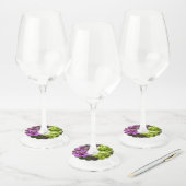 Uitzonderlijke magie van bloesems #1 wijnglaslabel (Set)