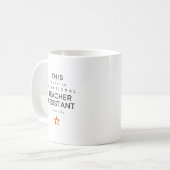 Uitzonderlijke Onderwijsassistent Gepersonaliseerd Koffiemok (Voorkant links)