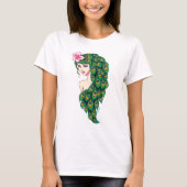 Uitzonderlijke peacock Goddess Art Modern Crop Top (Voorkant)