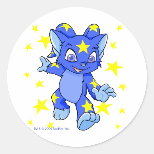 Uitzonderlijke Starry Acara met steruitbarsting Ronde Sticker (Voorkant)