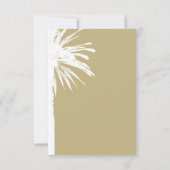 Uitzonderlijke strand bruiloft RSVP reactie kaarte (Achterkant)