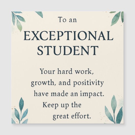 Uitzonderlijke Student – Waardering voor Inspirere (Voorkant)
