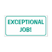 "UITZONDERLIJKE TAAK!" Bevestiging Rubberstempel Zelfinktende Stempel (Design)