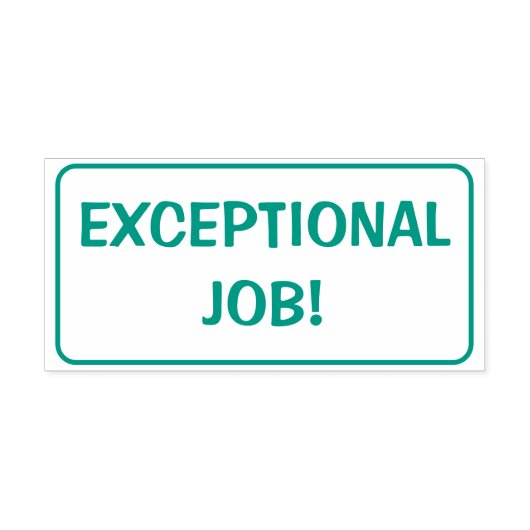 "UITZONDERLIJKE TAAK!" Bevestiging Rubberstempel Zelfinktende Stempel