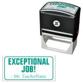 "UITZONDERLIJKE TAAK!" Commendement Rubber Stamp Zelfinktende Stempel (In situ)