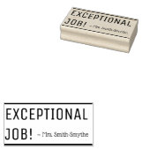 "UITZONDERLIJKE TAAK!" + Rubberstempel van de educ (Gestempeld)